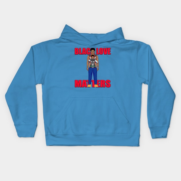 Black Love Matters Kids Hoodie by Diaspora Wear